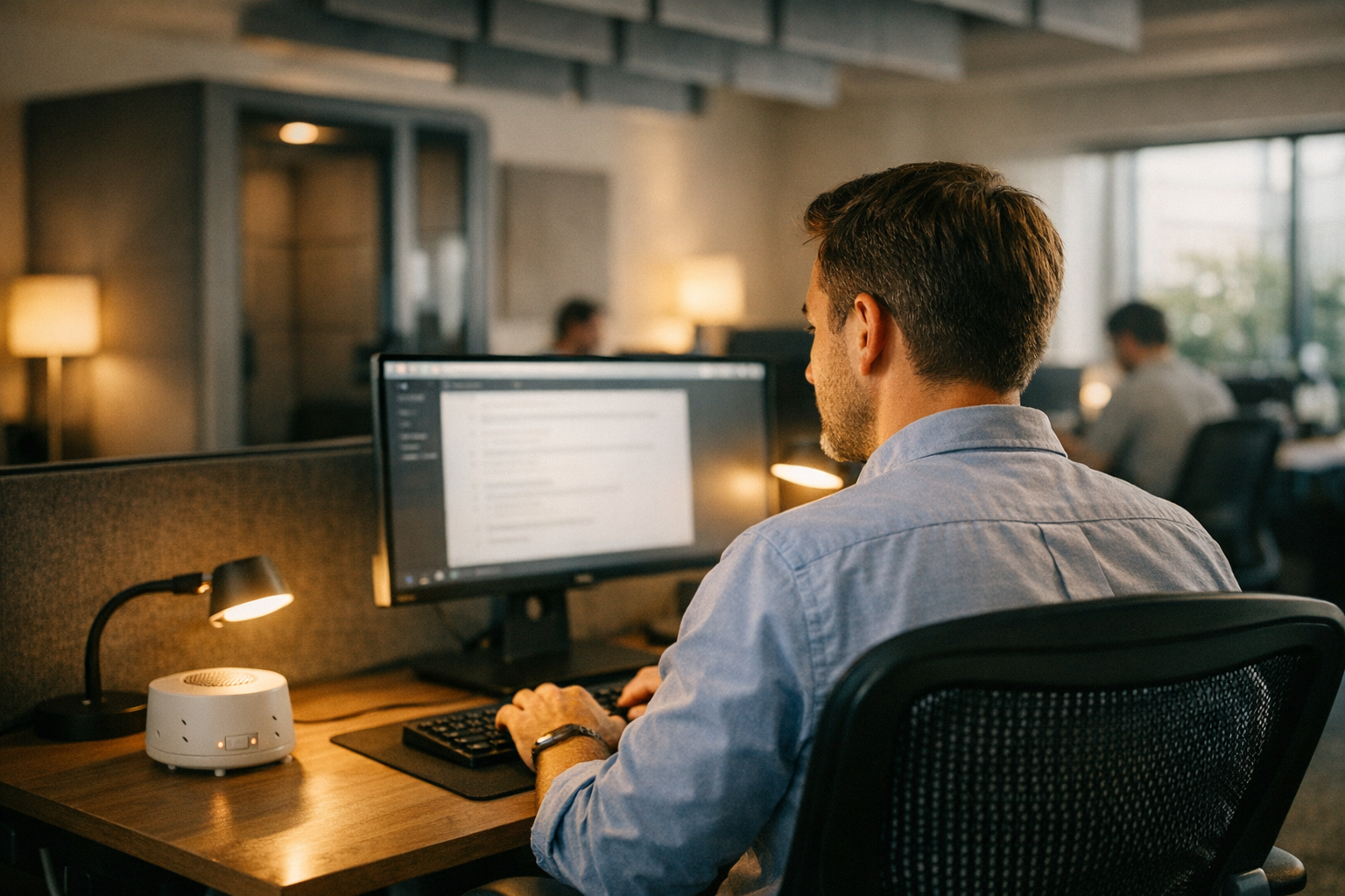 Ergonomische werkplek verlichting