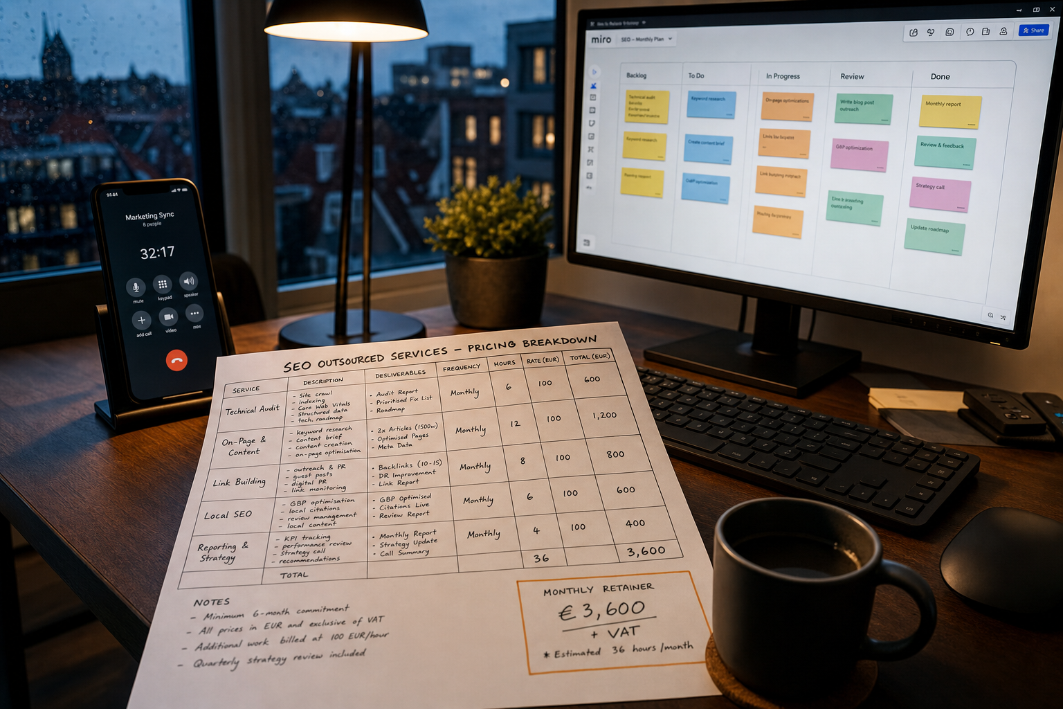 Factoren die SEO kosten bepalen