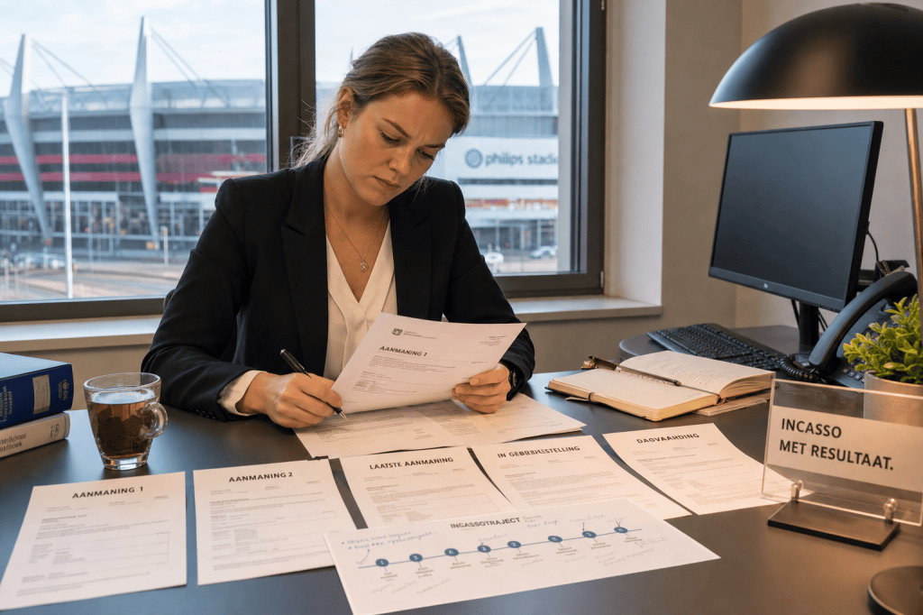 Hoe werkt het incassotraject in Eindhoven stap voor stap (van aanmaning tot dagvaarding) en wanneer is het slim om een incassobureau of deurwaarder in te&nbsp;schakelen?