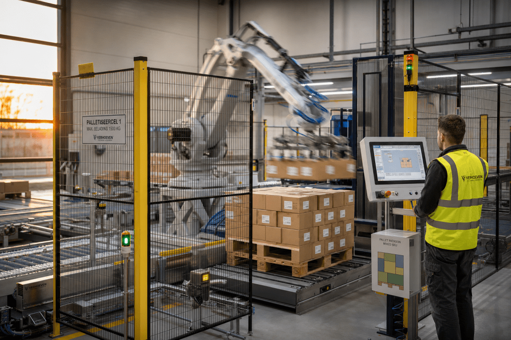 Wat zijn de belangrijkste verschillen tussen een robotpalletiseermachine en een conventionele palletiseerder, en wanneer kies je welke&nbsp;oplossing?