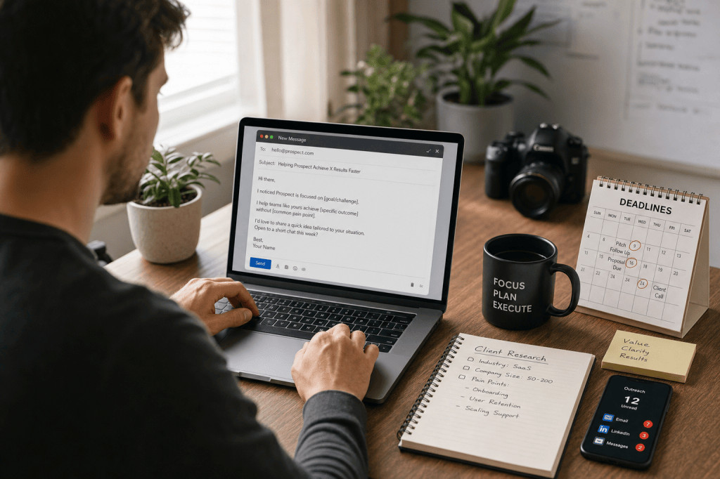 Hoe schrijf je een overtuigende pitchmail of LinkedIn-bericht waarmee je meer freelance opdrachten binnenhaalt bij potentiële&nbsp;opdrachtgevers?